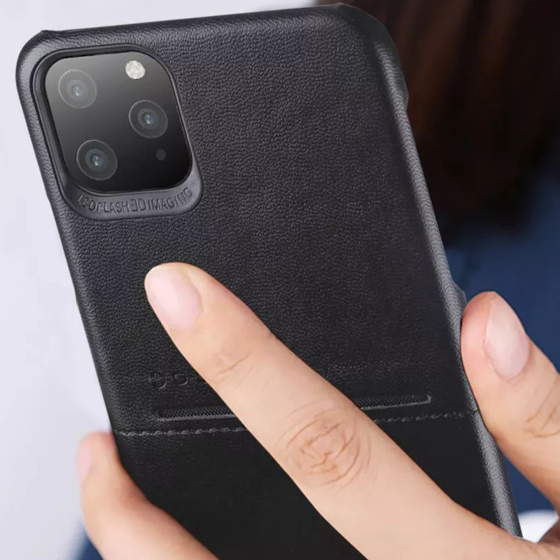 Фото Кожаная накладка G-Case Cardcool Series для Apple iPhone 11 Pro (5.8") (Черный) в магазине vchehle.ua