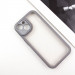 Фото TPU чехол Transparent + Colour 1,5mm для Apple iPhone 15 (6.1") (Grey) на vchehle.ua