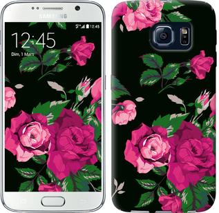 

Чохол Троянди на чорному тлі на Samsung Galaxy S6 G920 546798