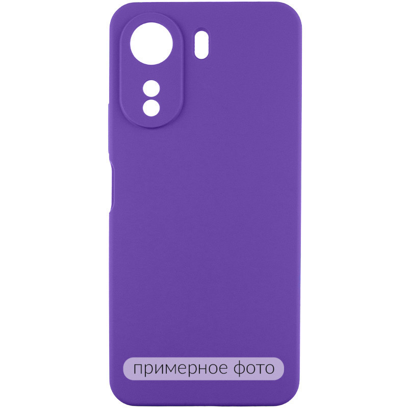 Чохол TPU GETMAN Liquid Silk Full Camera на Xiaomi Redmi 13C / Poco C65 (Фіолетовий / Ultra Violet)