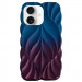 TPU чохол Leaf на Apple iPhone 16 (6.1") (Navy Blue / Plum)