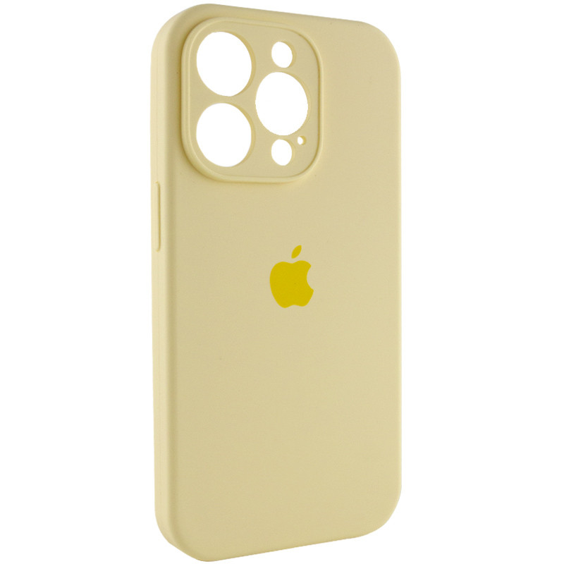 Фото Чохол Silicone Case Full Camera Protective (AA) на Apple iPhone 15 Pro Max (6.7") (Жовтий / Mellow Yellow) на vchehle.ua