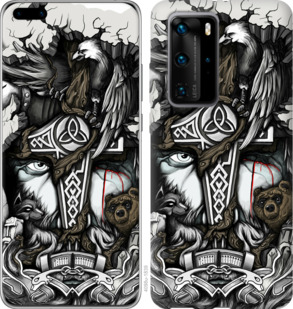 Чехол Тату Викинг для Huawei P40 Pro
