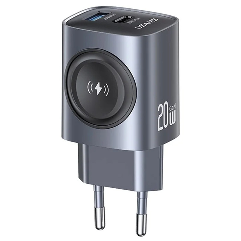 СЗУ Usams US-CC293 T67 Multifunctional iWatch Charger 20W (1USB-A/1C) (Tarnish)