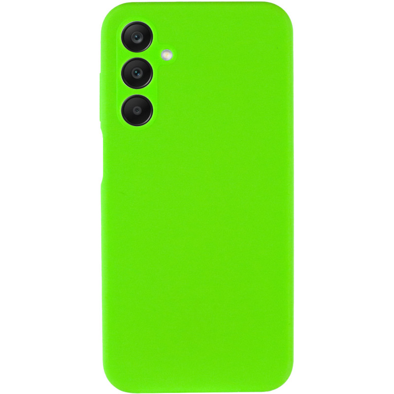 Фото Чохол Silicone Cover Lakshmi Full Camera (AA) на Samsung Galaxy A15 4G/5G / M15 5G (Салатовий / Neon Green) на vchehle.ua