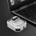 Купить Футляр противоударный Locking Button для наушников Airpods 3 (White) на vchehle.ua