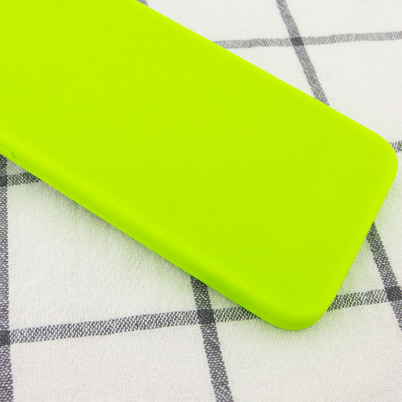 Фото Silicone Case Square Full Camera Protective (AA) NOLOGO для Apple iPhone 6/6s (4.7") (Салатовый / Neon green) на vchehle.ua
