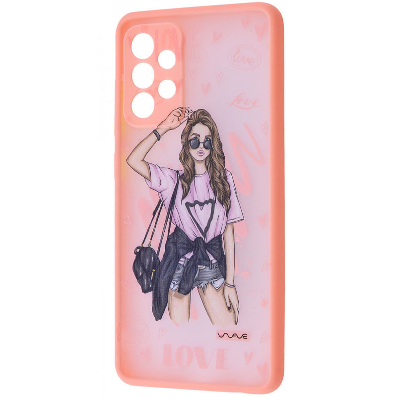 TPU+PC чехол WAVE Cartoon для Samsung Galaxy A72 4G / A72 5G (Mood love)