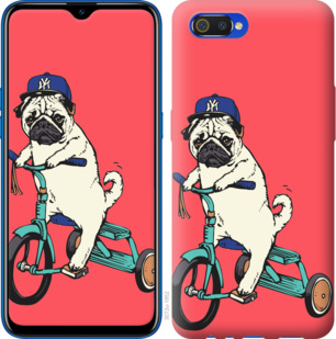 

Чохол Мопс на велосипеді на Realme C2 919729