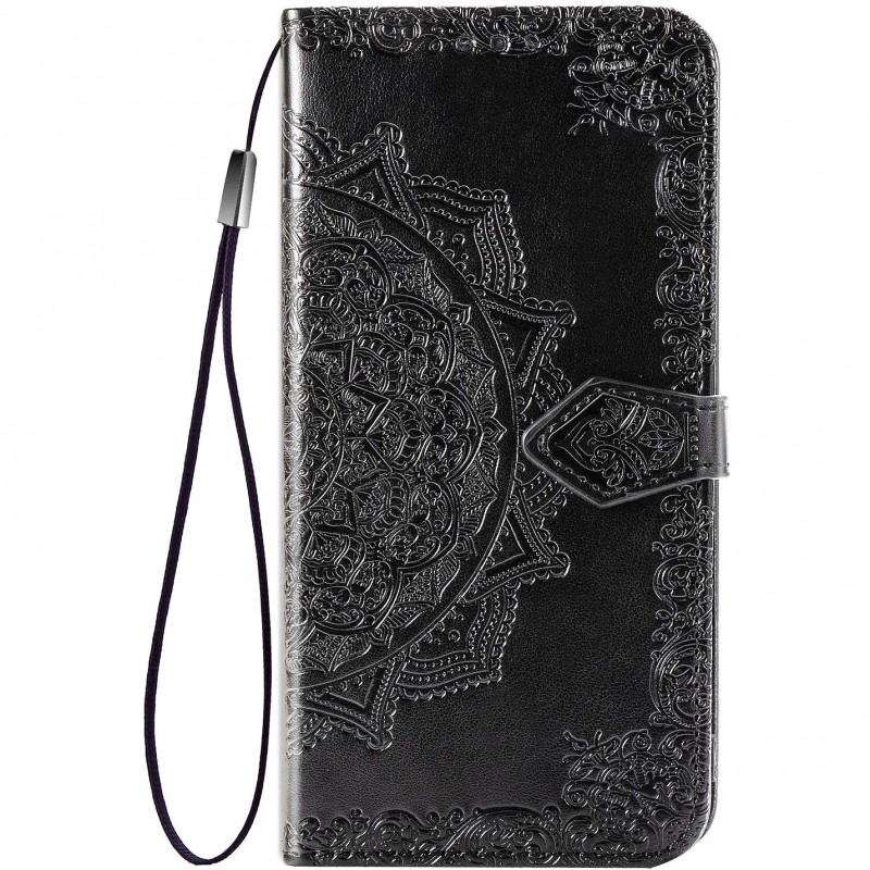 Кожаный чехол-книжка Art Case с визитницей для Samsung Galaxy A04s (Черный)