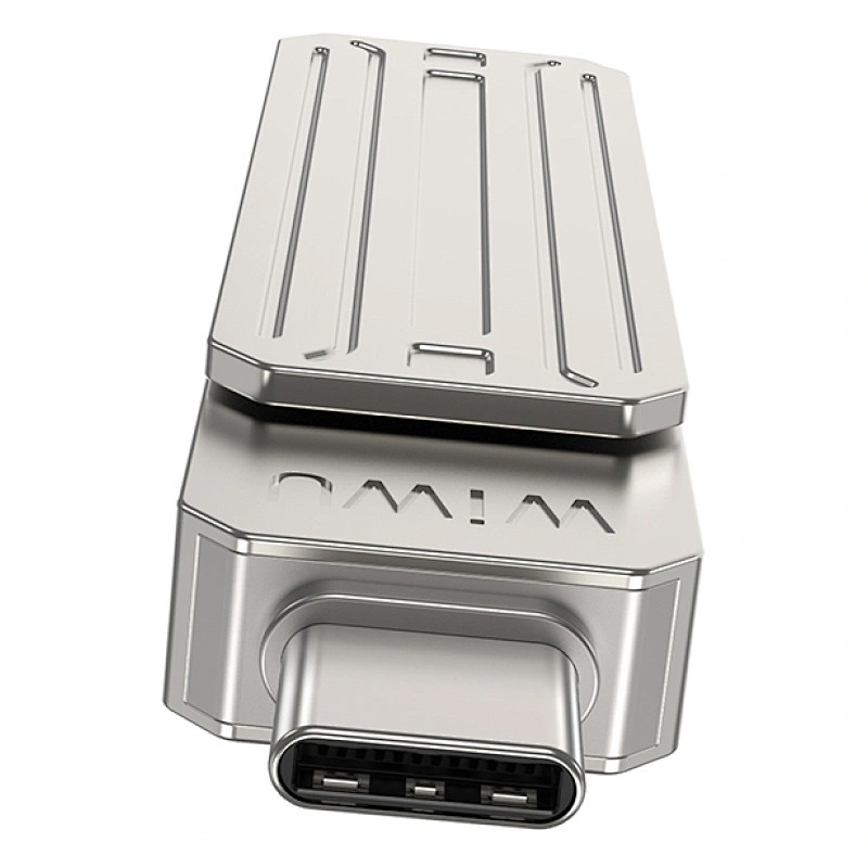 Замовити Флеш-драйв USB 3.0 Flash Drive WIWU Wi-FD001 3 in 1 256GB (Silver) на vchehle.ua