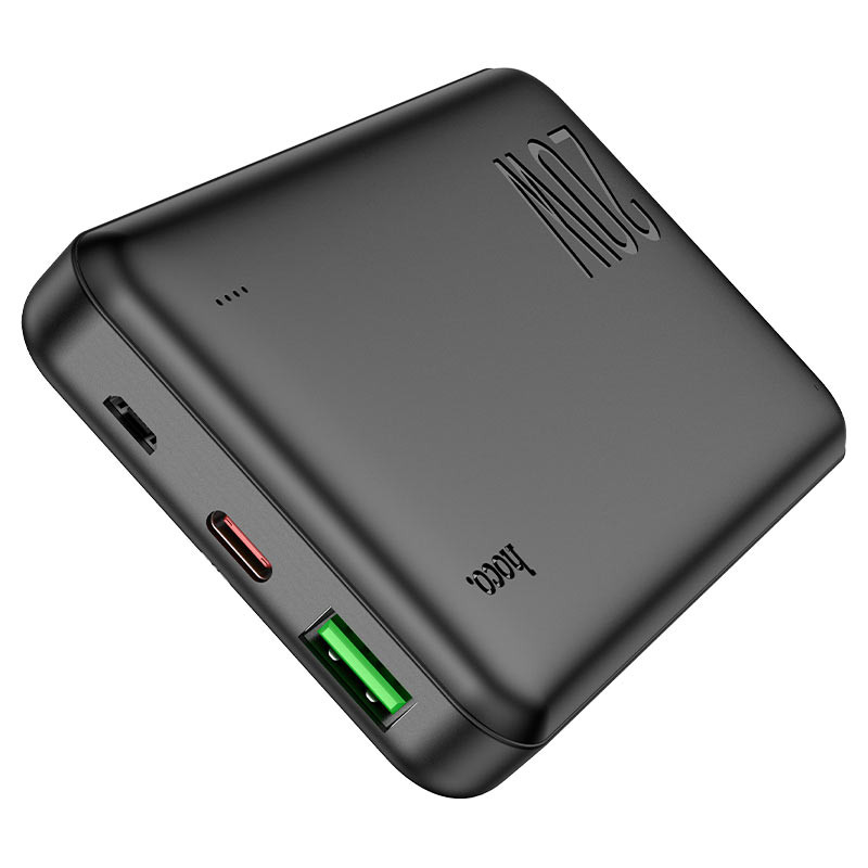 Фото Портативний зарядний пристрій Power Bank Hoco J87 Tacker PD20W+QC3.0 10000 mAh (Чорний) на vchehle.ua