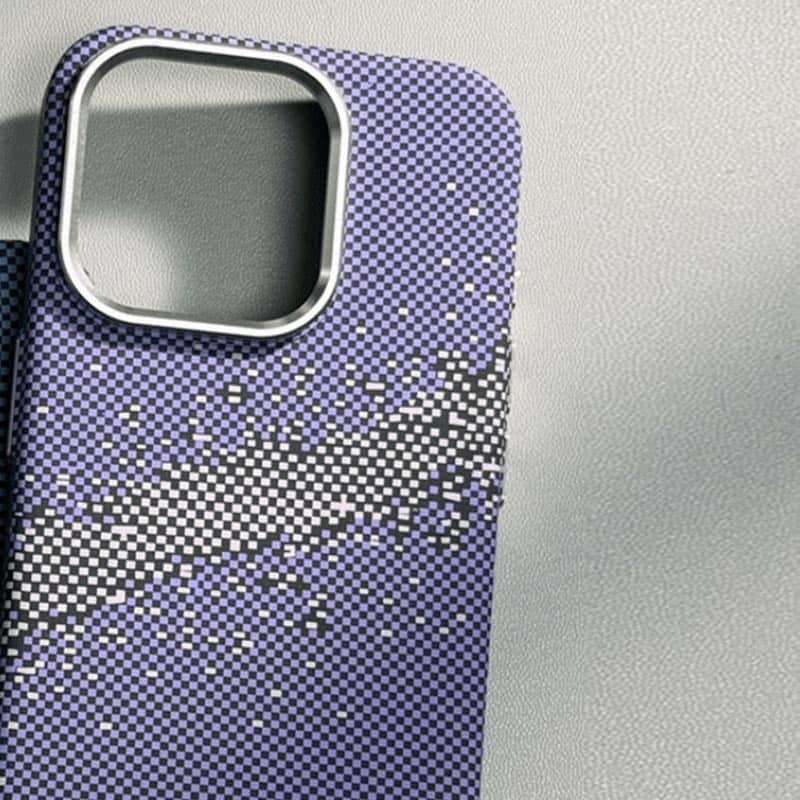 Пластикова накладка Kevlar with Magnetic Safe на Apple iPhone 14 Pro (6.1") (Purple) в магазині vchehle.ua