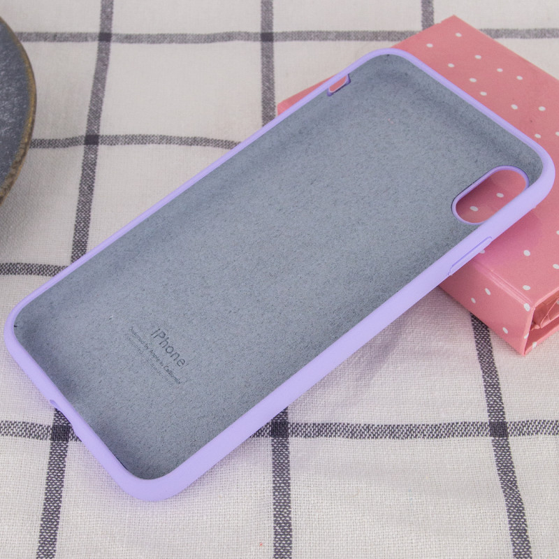 Фото Чехол Silicone Case Full Protective (AA) для Apple iPhone XS Max (6.5") (Сиреневый / Dasheen) в магазине vchehle.ua