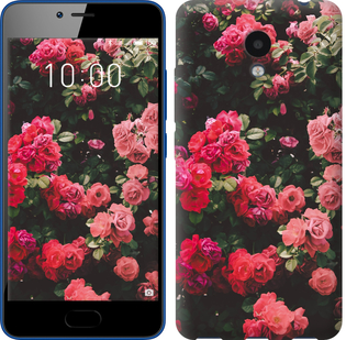 

Чехол Куст с розами для Meizu M5c 639338