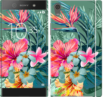 

Чехол Тропические цветы v1 для Sony Xperia XA1 Dual 845065