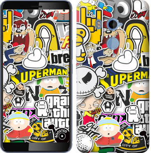 

Чехол Popular logos для HTC U11 Plus 627871