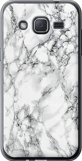 Чехол Мрамор белый для Samsung Galaxy J2 J200H