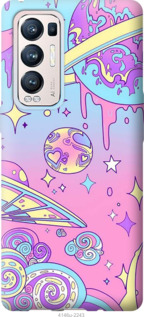 Чехол Розовая галактика для Oppo Reno5 Pro Plus