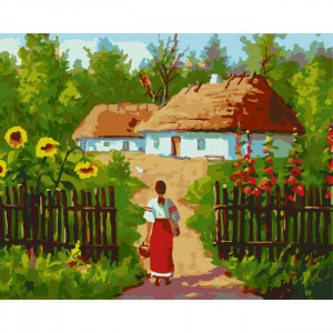 Картина за номерами "Українські хатинки" Art Craft 10350-AC 40х50 см (Різні кольори)