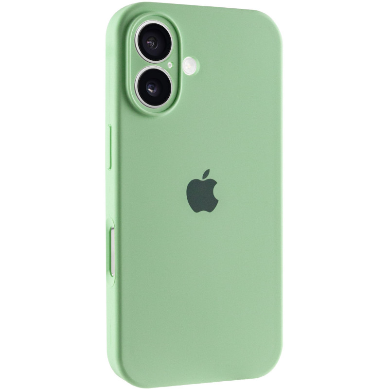 Чохол Silicone Case Full Camera Protective (AA) на Apple iPhone 16 (6.1") (Зелений / Pistachio)