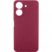 Чехол TPU GETMAN Liquid Silk Full Camera для Xiaomi Redmi 13C / Poco C65 (Бордовый / Marsala)