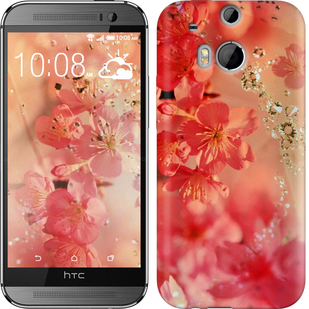 

Чохол Рожеві квіти на HTC One M8 323628