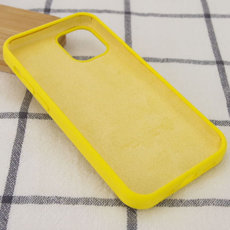 Фото Чехол Silicone Case Full Protective (AA) для Apple iPhone 14 Pro Max (6.7") (Желтый / Neon Yellow) в магазине vchehle.ua