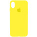 Чохол Silicone Case Full Protective (AA) на Apple iPhone X (5.8") / XS (5.8") (Жовтий / Neon Yellow)