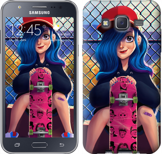 

Чехол Прикольная девочка со скейтбордом для Samsung Galaxy J5 (2015) J500H 618135