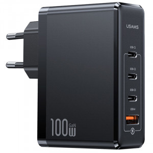 МЗП Usams US-CC163 T50 100W 4 Ports ACCC GaN Fast Charger