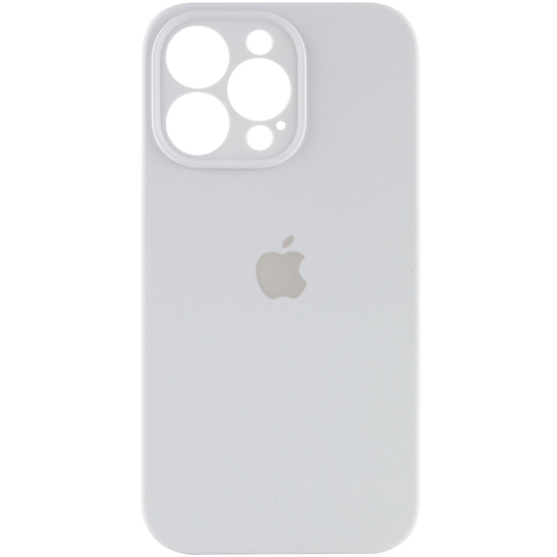 Чехол Silicone Case Full Camera Protective (AA) для Apple iPhone 16 Pro Max (6.9") (Белый / White)