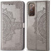 Кожаный чехол (книжка) Art Case с визитницей для Samsung Galaxy S20 FE (Серый) в магазине vchehle.ua