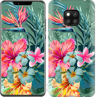 

Чехол Тропические цветы v1 для Huawei Mate 20 Pro 845265