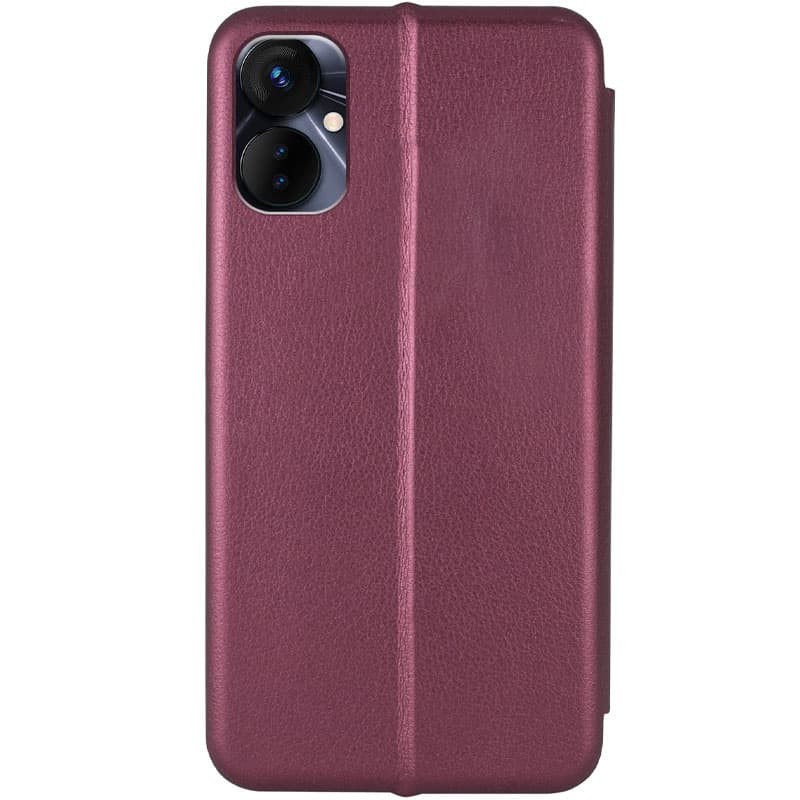 Фото Кожаный чехол (книжка) Classy для TECNO Spark 9 Pro (KH7n) (Бордовый) на vchehle.ua