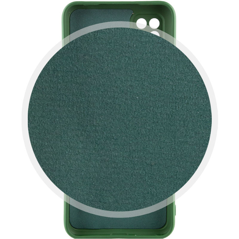 Фото Чохол Silicone Cover Lakshmi Full Camera (AA) на Oppo A15s / A15 (Зелений / Dark green) в маназині vchehle.ua