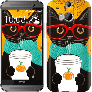 

Чехол Осенний кот для HTC One M8 580963