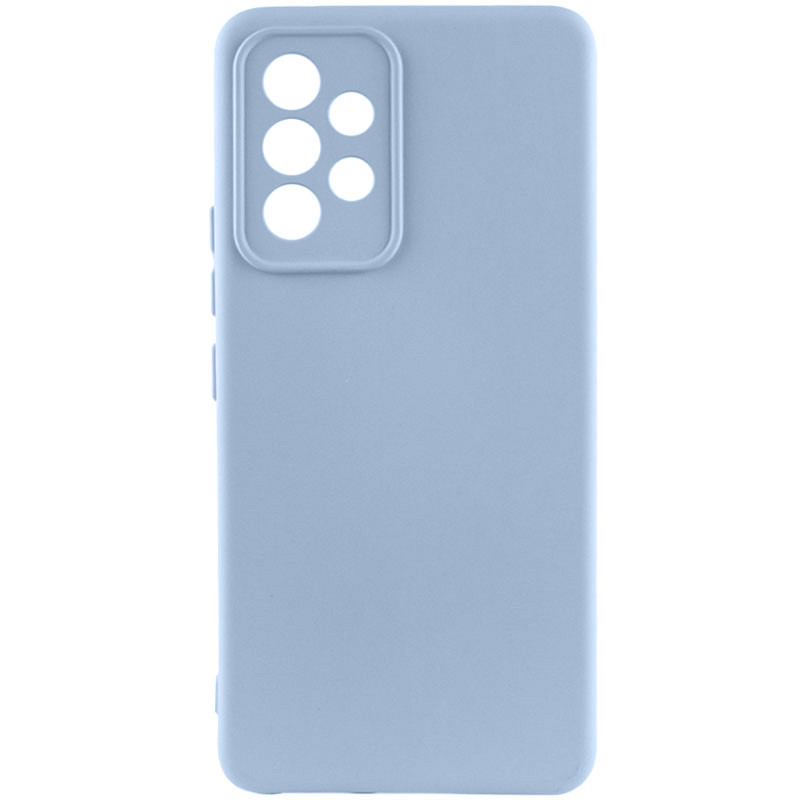 Чохол TPU GETMAN Liquid Silk Full Camera на Samsung Galaxy A52 4G / A52 5G / A52s (Блакитний / Lilac Blue)