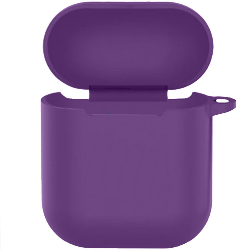 

Силіконовий футляр New з карабіном для навушників Airpods 1/2 (Фіолетовий / Grape) 1185260