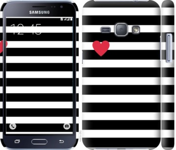 

Чохол Чорно-білі смуги на Samsung Galaxy J1 (2016) Duos J120H 751738