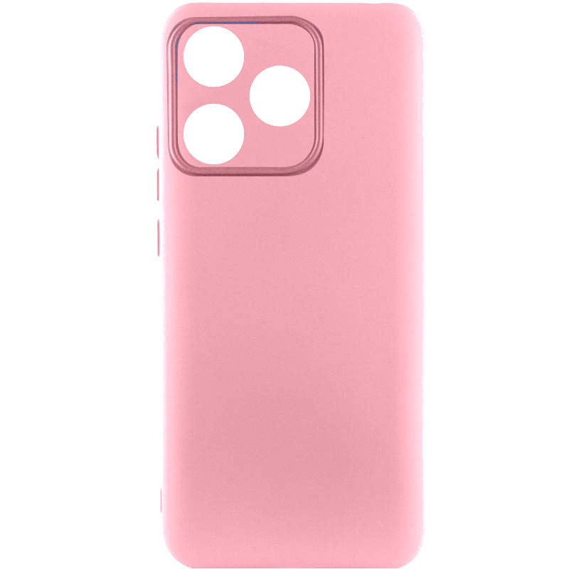 Чохол Silicone Cover Lakshmi Full Camera (AAA) на TECNO Spark 10 (Рожевий / Light pink)