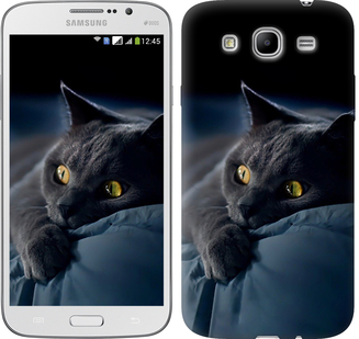 Чехол на Samsung Galaxy Mega 5.8 I9150 Дымчатый кот