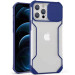 Чохол Camshield matte Ease TPU зі шторкою на Apple iPhone 12 Pro / 12 (6.1") (Синій)