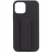 Чехол Silicone Case Hand Holder для Apple iPhone 12 Pro Max (6.7") (Черный / Black)