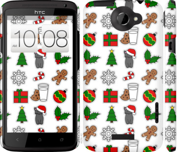 

Чехол Новогодний 16 для HTC One X+ 818915