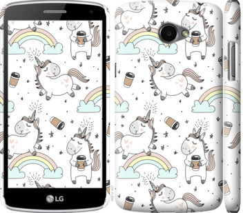 

Чехол Единорог и кофе для LG K5 X220 840858