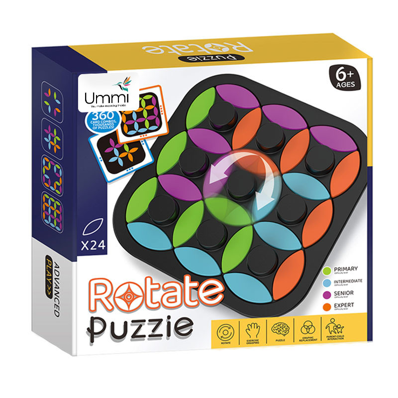 Купить Настольная интерактивная игра Ummi 22049 Rotate Puzzle (Black) на vchehle.ua