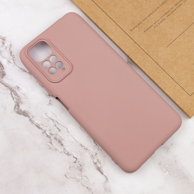 Фото Чехол TPU GETMAN Liquid Silk Full Camera для Xiaomi Redmi Note 11 (Global) / Note 11S (Розовый / Pink Sand) в магазине vchehle.ua