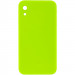 Silicone Case Square Full Camera Protective (AA) NOLOGO для Apple iPhone XR (6.1") (Салатовый / Neon green)