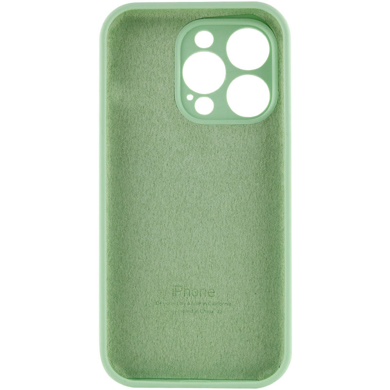 Чехол Silicone Case Full Camera Protective (AA) для Apple iPhone 14 Pro Max (6.7") (Зеленый / Pistachio) в магазине vchehle.ua